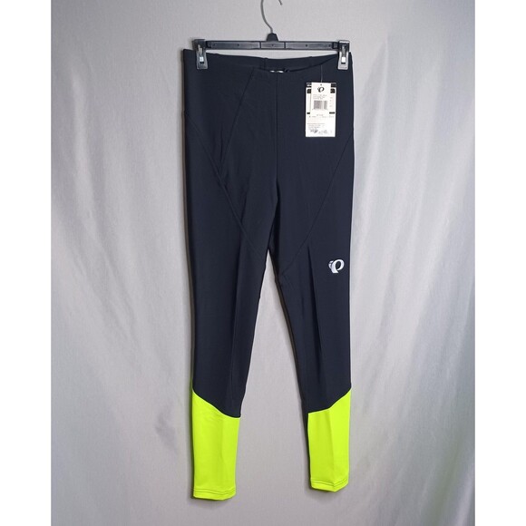 Pearl Izumi Elite Thermal Leggings Mens XL Black Yellow Cycling Running Pants